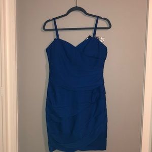 BEAUTIFUL never worn BCBG dress (blue)!!